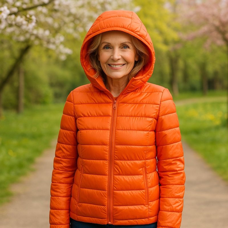 Olivia Mid-Season Jacket | Orange