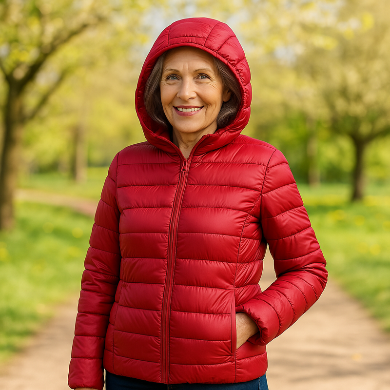 Olivia Mid-Season Jacket | Red