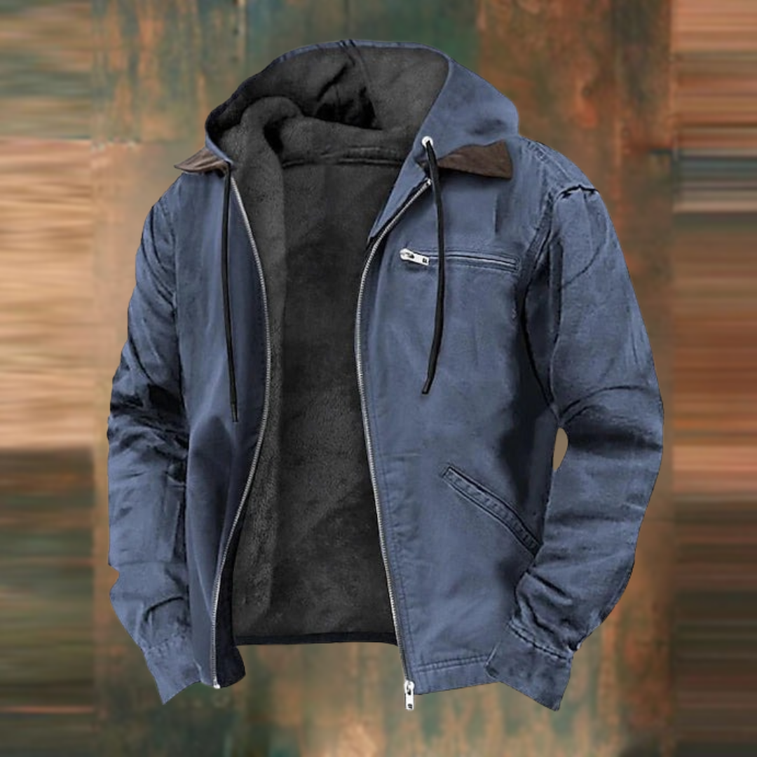 NATE | Zipper Hooded Jacket