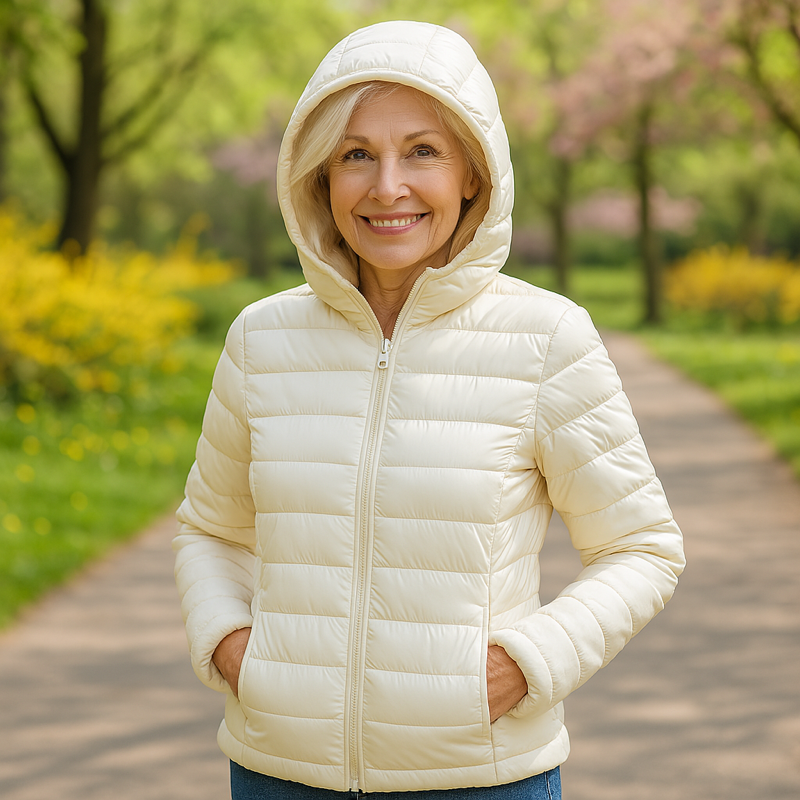 Olivia Mid-Season Jacket | White