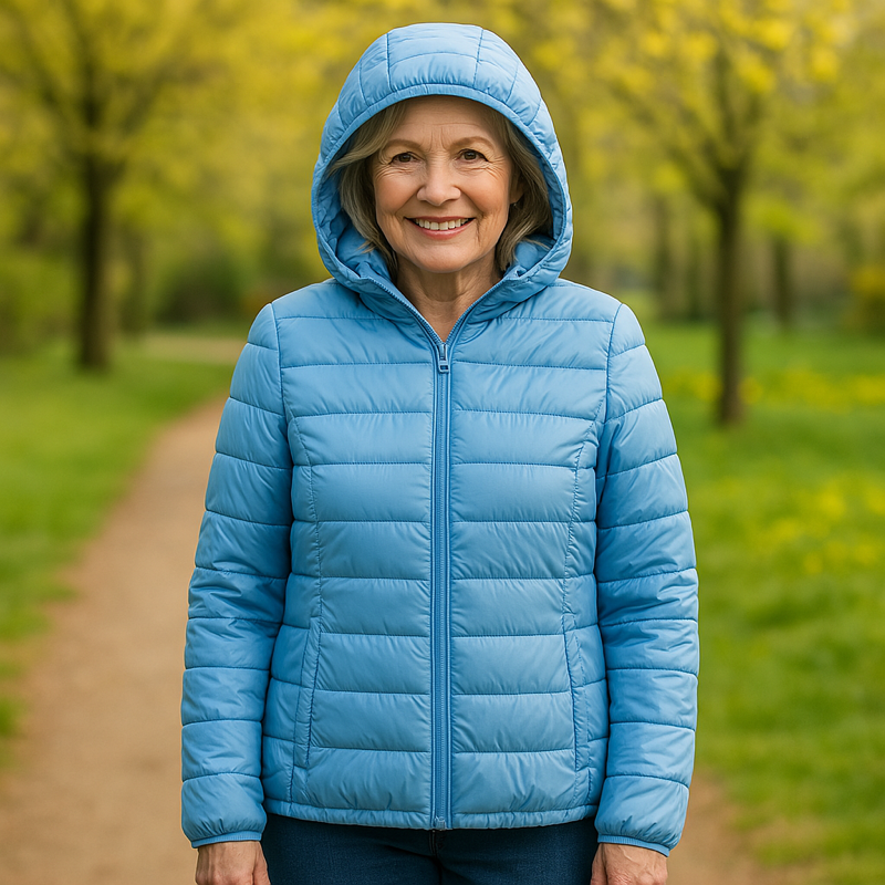 Olivia Mid-Season Jacket | Baby Blue