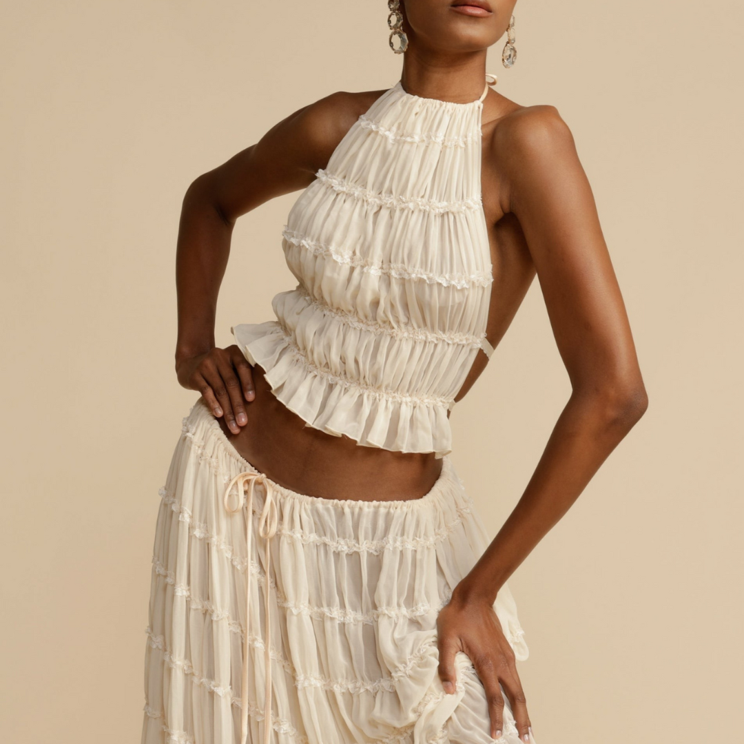 WENDY™ - Halter Top and Skirt Set