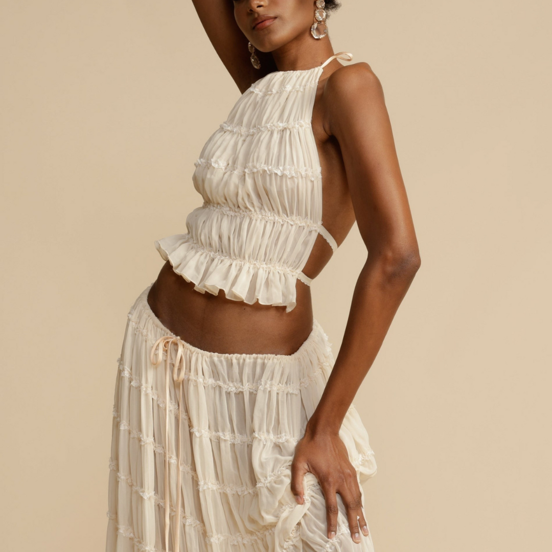 WENDY™ - Halter Top and Skirt Set