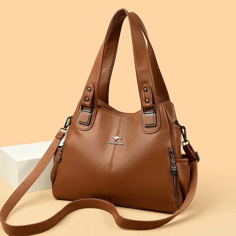 Sophie | Classic Vintage Leather Shoulder Bag