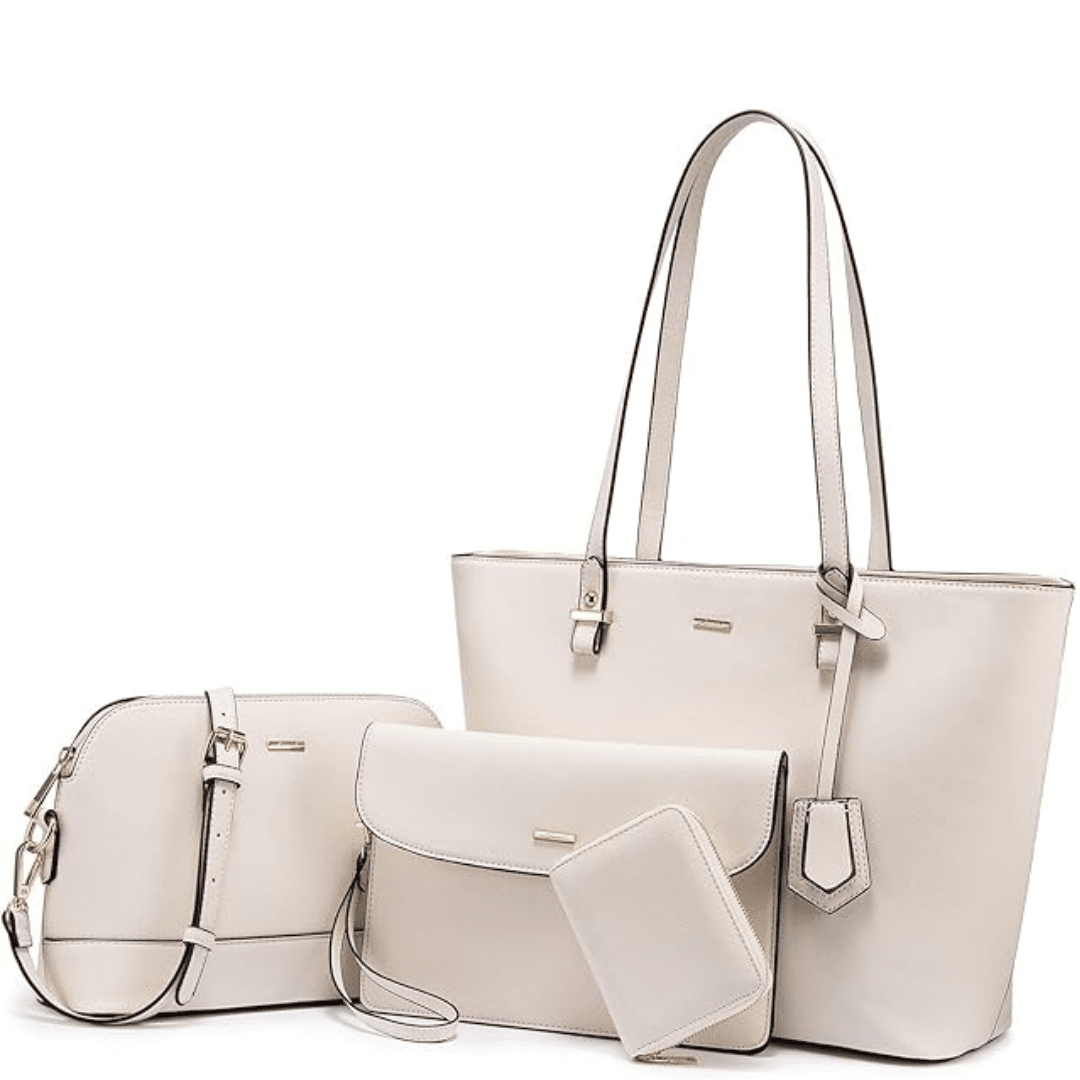 Ocean-3-Piece Leather Handbag & Shoulder Bag Set