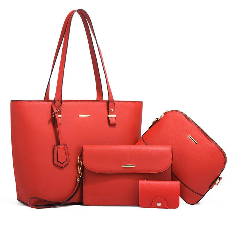 Ocean-3-Piece Leather Handbag & Shoulder Bag Set
