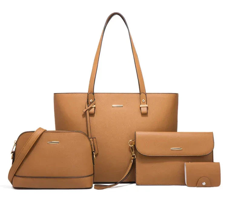 Ocean-3-Piece Leather Handbag & Shoulder Bag Set