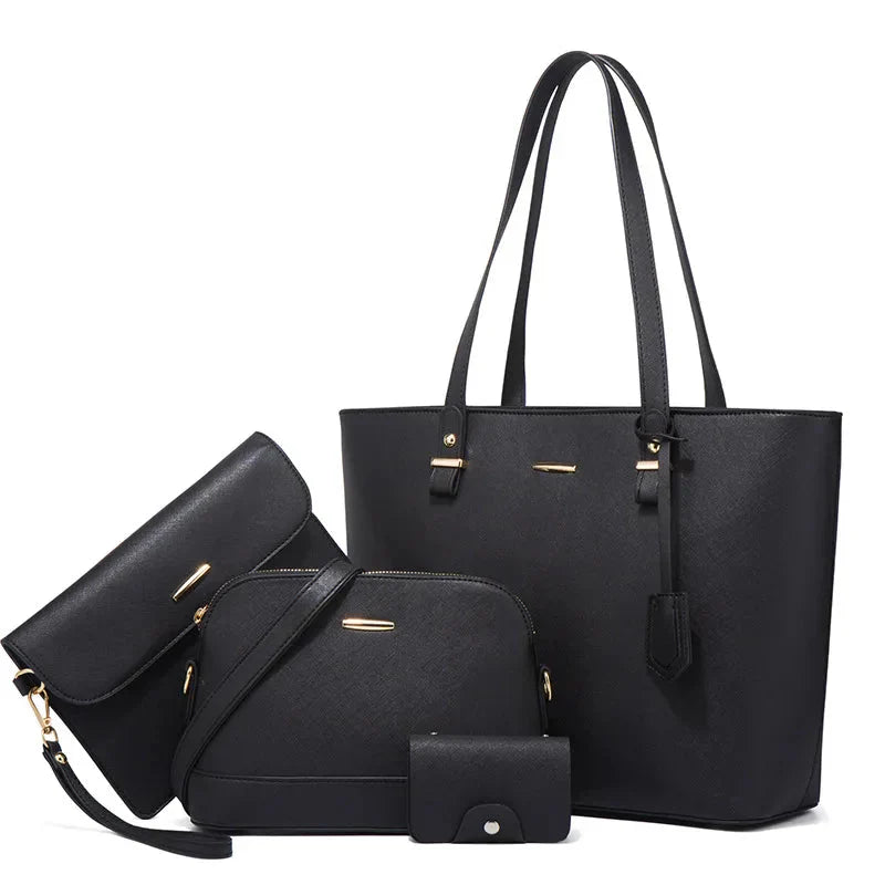 Ocean-3-Piece Leather Handbag & Shoulder Bag Set