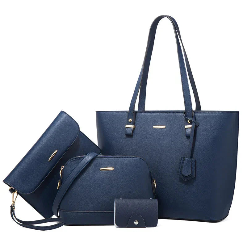 Ocean-3-Piece Leather Handbag & Shoulder Bag Set