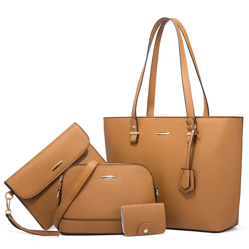 Ocean-3-Piece Leather Handbag & Shoulder Bag Set