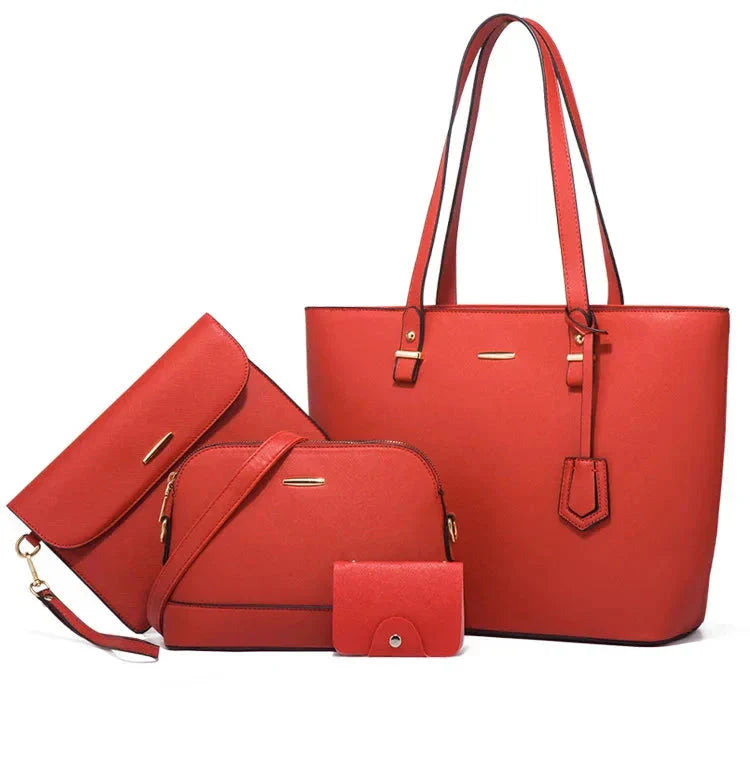 Ocean-3-Piece Leather Handbag & Shoulder Bag Set