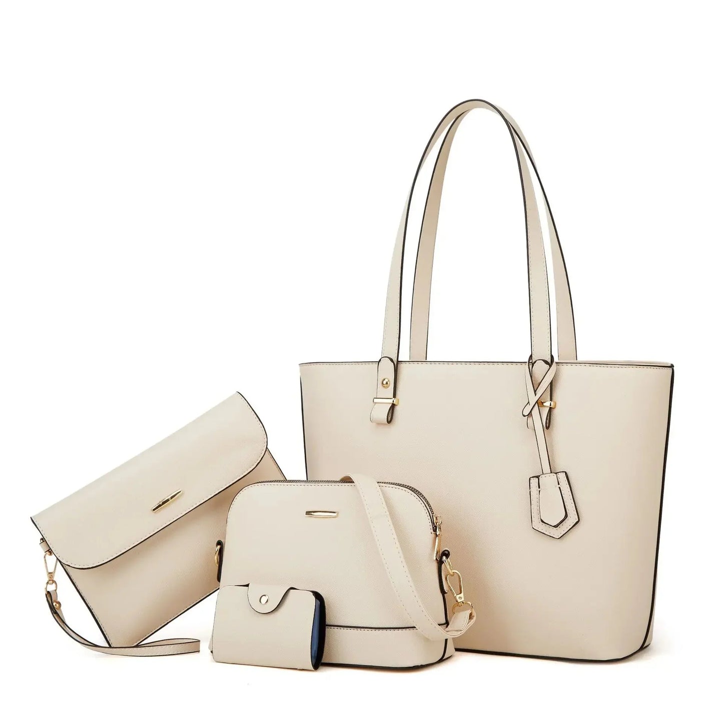 Ocean-3-Piece Leather Handbag & Shoulder Bag Set