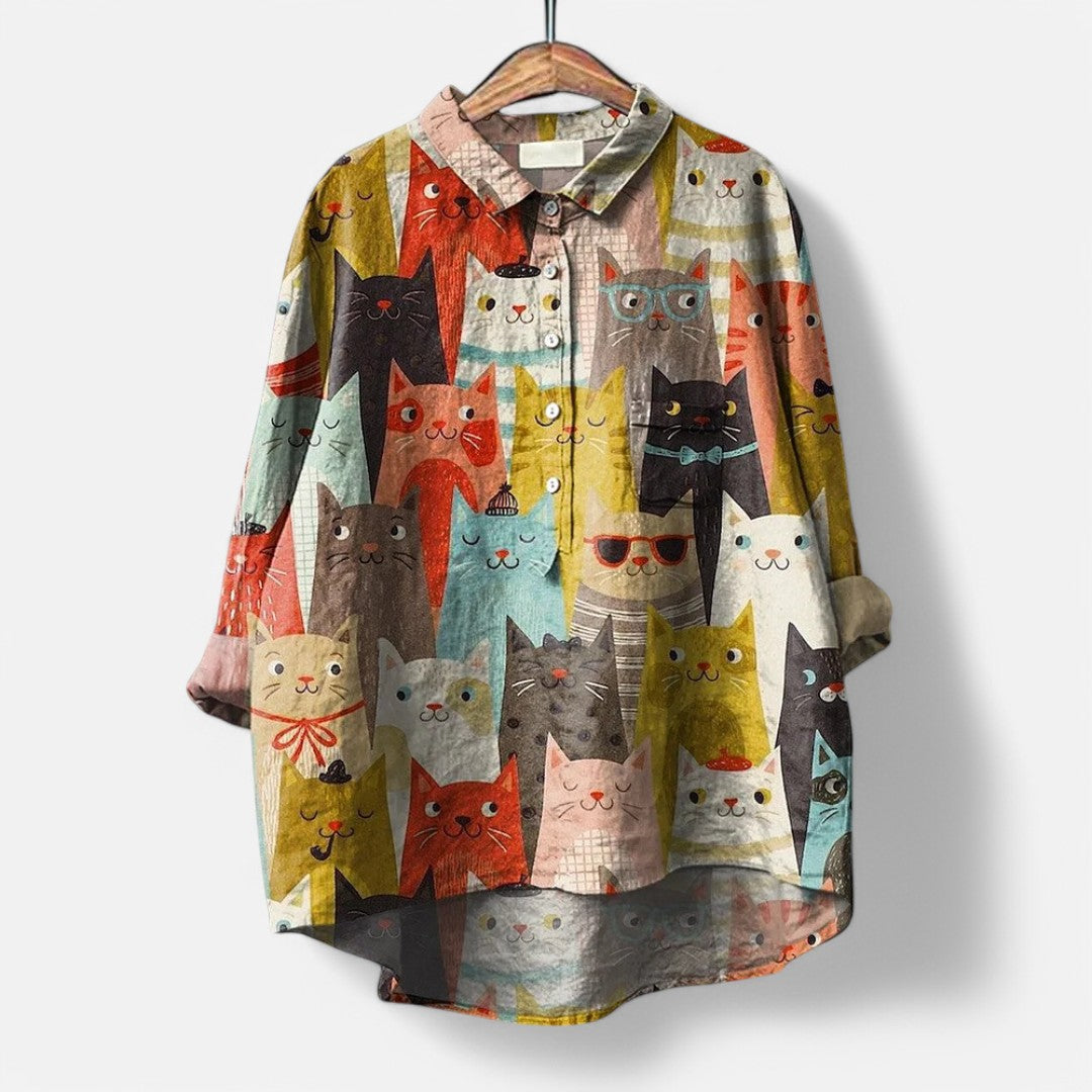 FRIDAY™ | Trendy Blouse with Artistic Prints