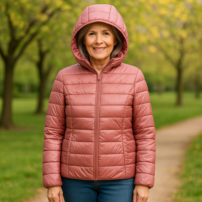 Olivia Mid-Season Jacket | Salmon