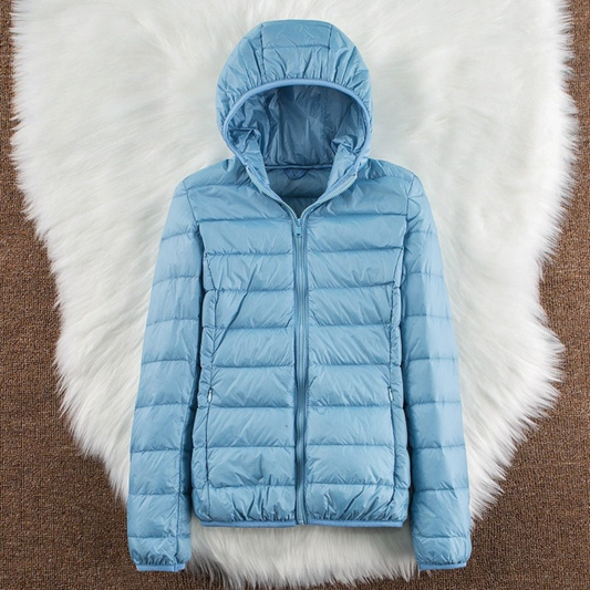 Olivia Mid-Season Jacket | Baby Blue