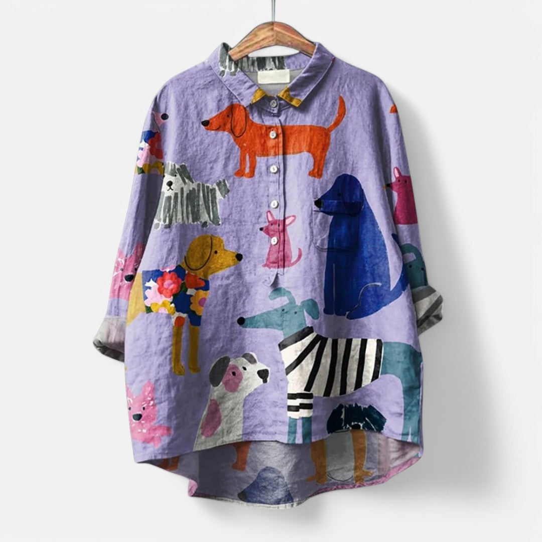 FRIDAY™ | Trendy Blouse with Artistic Prints
