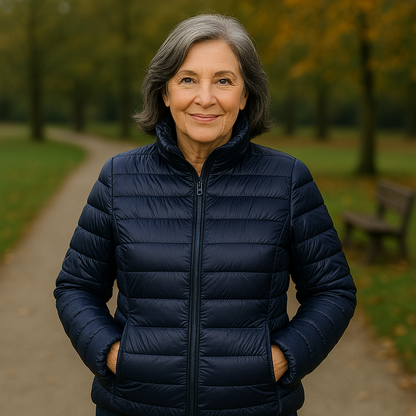 Solen Light Puffer Jacket | Dark Blue