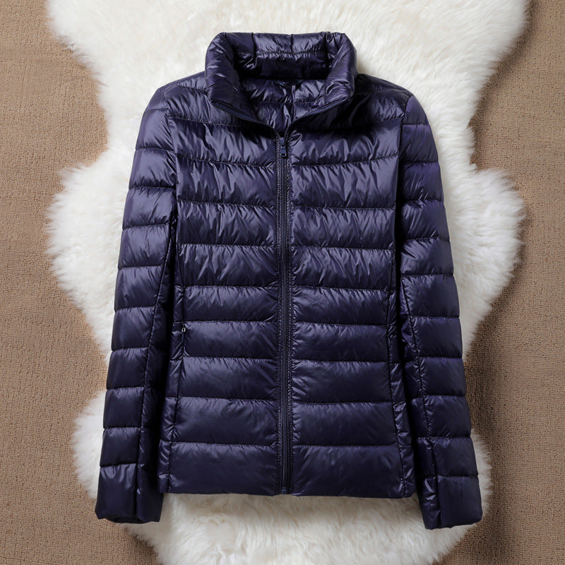 Solen Light Puffer Jacket | Dark Blue