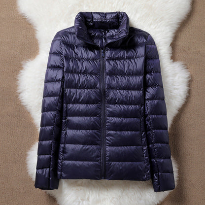 Solen Light Puffer Jacket | Dark Blue
