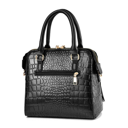 Maya-Embossed Leather Bag